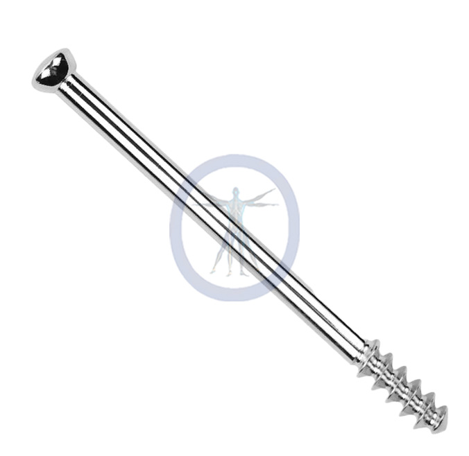 A metal screw with two long arms.
