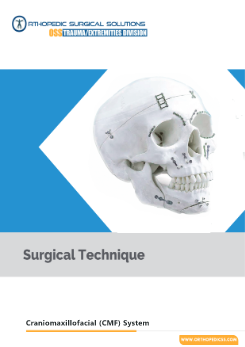 A skull with the words surgical technique written on it.