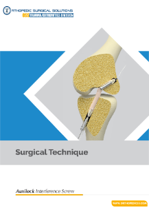 A picture of an arthroscopic surgery.