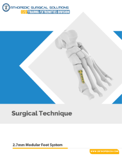 Modular 2.7mm foot fixation plate on foot