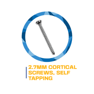 2.7mm cortical self-tapping screw.