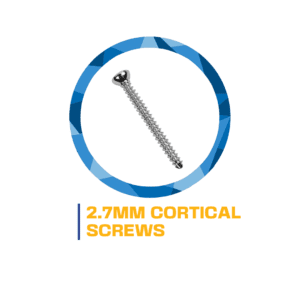 2.7mm cortical bone screw.