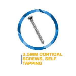 3.5mm cortical self-tapping screw.