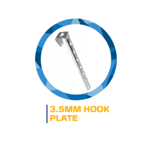 3.5mm hook plate medical implant.