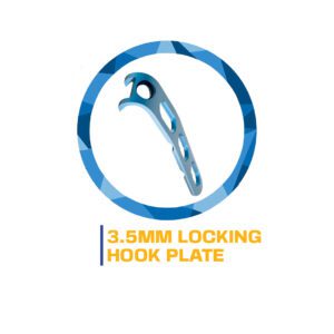 3.5mm locking hook plate implant.