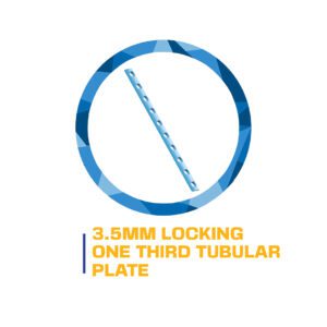 3.5mm locking one-third tubular plate.