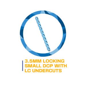 3.5mm locking DCP with LC undercuts.