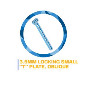 3.5mm locking small "T" plate, oblique