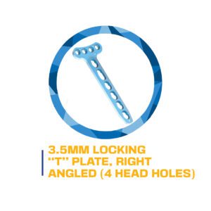 3.5mm right-angled locking T-plate.