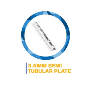 3.5mm semi-tubular plate surgical implant.