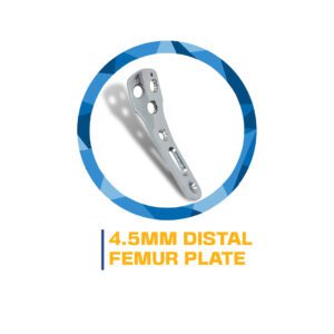 4.5mm distal femur plate implant.