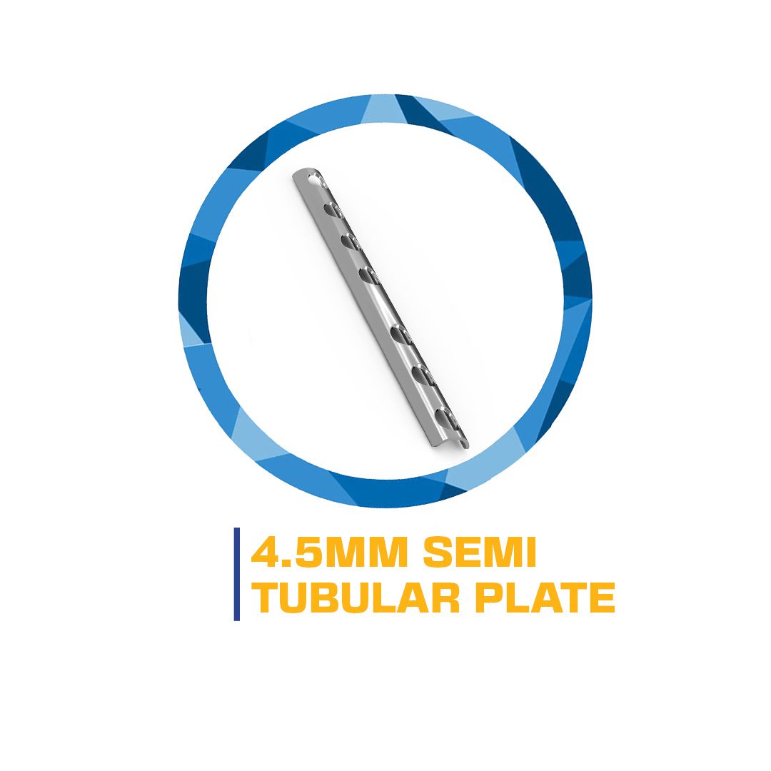 4.5mm semi-tubular plate implant.