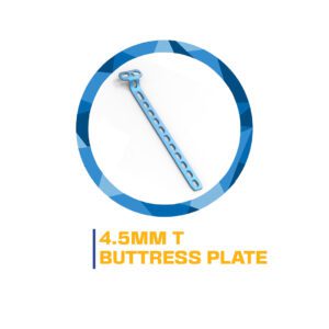 4.5mm T buttress plate implant.