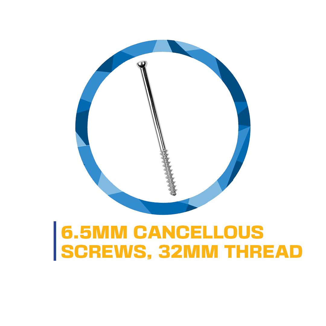 6.5mm cancellous screw, 32mm thread.
