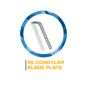 95 Condylar blade plate medical implant.