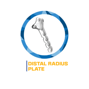 Distal radius plate surgical implant.