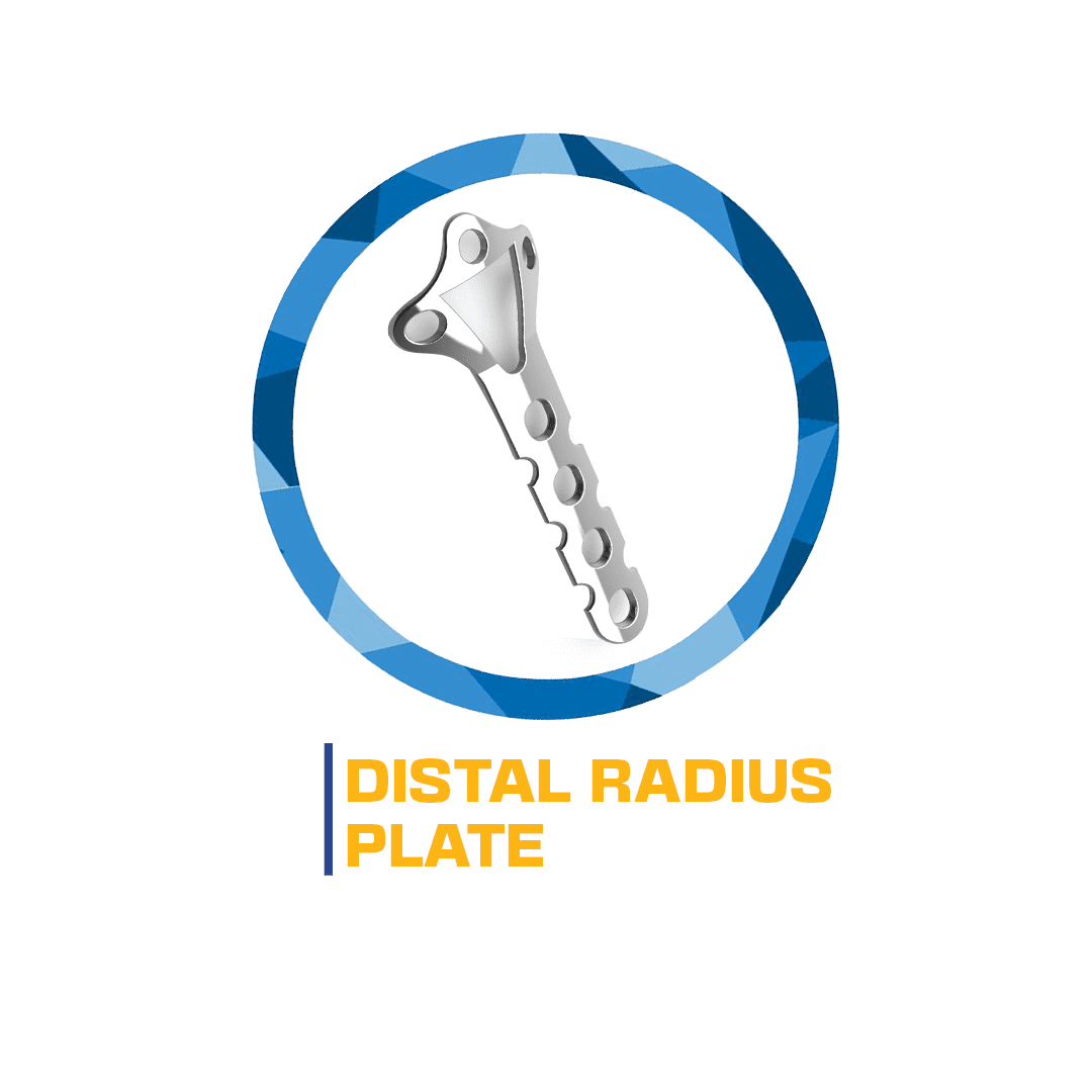 Distal radius plate surgical implant.