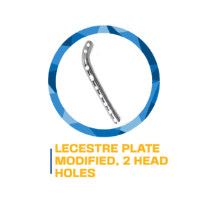 Modified Lecestre plate, 2 head holes.
