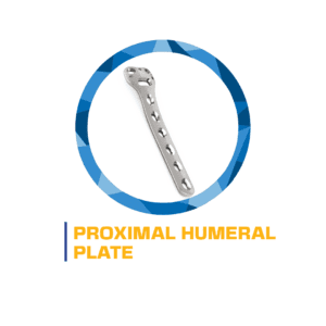 Proximal humeral plate surgical implant.