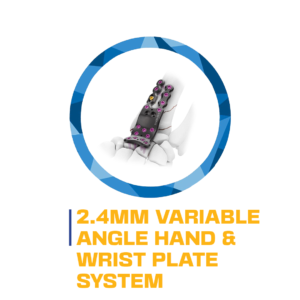 2.4mm variable angle hand & wrist plate system.