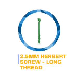 2.5mm Herbert screw: long thread.