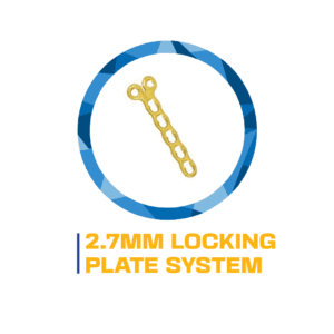 2.7mm locking plate system image.
