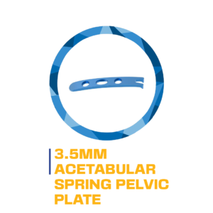 3.5mm acetabular spring pelvic plate.
