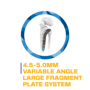Here's an alt tag for the image: 4.5-5.0mm variable angle large fragment plate.