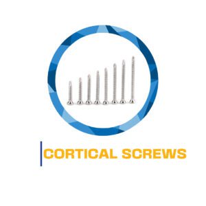 Cortical screws of varying sizes.