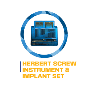 Herbert screw instrument and implant set.