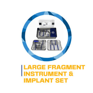 Large fragment instrument and implant set.